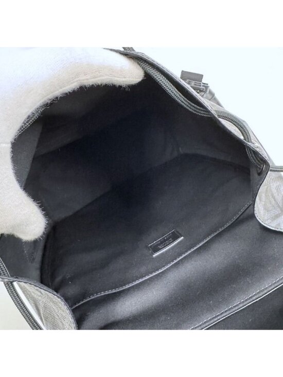 Dior Hit the Road Backpack CD Diamond Canvas Leather Black Metal main image 9